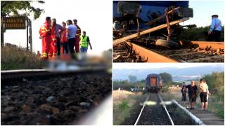 Filmul tragediei din Vaslui, unde un copil de 13 ani şi unchiul său au sfârşit spulberaţi de tren. Martorii povestesc şocaţi clipele de groază: "I-a lovit din plin"