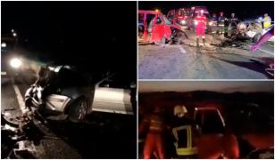 Impact violent în Feldioara. Şapte persoane au fost rănite, după ce un microbuz s-a ciocnit cu o maşină  