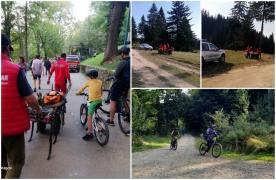 Trei biciclişti, salvaţi de salvamontişti după ce s-au accidentat în timpul unei competiţii pe cărările de munte din Braşov