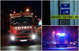 Incendiu de proporţii la subsolul unei clădiri cu 5 etaje, lângă Maternitatea Giuleşti. Intervenţia pompierilor, îngreunată