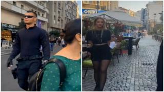 Cine este Vlad, jandarmul care face furori pe Instagram. Bărbatul s-a filmat defilând prin centrul Capitalei în uniforma de ofiţer