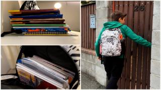 Boala periculoasă la care sunt expuşi elevii din cauza ghiozdanelor. Cu ce soluţie ingenioasă a venit directorul unei şcoli din Timişoara