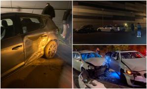 Un șofer drogat a făcut prăpăd în parcarea unui mall din București. După ce a distrus două maşini, a fost la un pas să omoare trei oameni