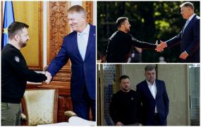 Filmul vizitei lui Volodimir Zelenski în România. Ce a cerut preşedintele ucrainean şi ce a oferit în schimb