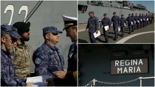 Forfotă şi emoţii la întoarcerea Fregatei Regina Maria. Familiile şi prietenii i-au aşteptat cu nerăbdare pe cei 240 de militari