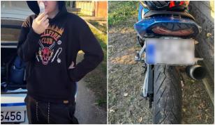 Doi ani și jumate fără permis și o amendă de 6.000 de lei. Atât l-a costat teribilismul pe un motociclist de 19 ani din Gorj