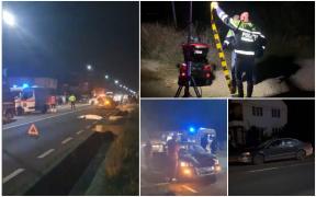 Tragedii pe drumurile din Maramureș. O femeie care traversa a fost lovită mortal, iar un bătrân a sfârșit într-un șanț, după ce s-a izbit cu tricicleta de un podeț