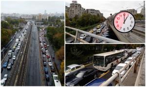 Podul Grant, închis pentru lucrări. Câte ore stau şoferii în traficul paralizat: "E un drum până la mare!"