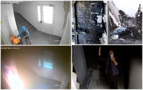 "E negru tot aici. Nu se poate aşa ceva". S-au trezit cu blocul arzând, după ce un copil de nouă ani s-a jucat cu chibriturile. Oamenii abia îşi renovaseră casa scării