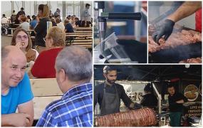 Berea, vedetă timp de trei săptămâni la Oktoberfest în Capitală. Vizitatorii sunt ademeniţi şi cu grătare pe care sfârâie micii şi burgerii