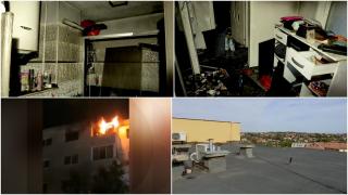 "Urlam de durere. Îi imploram să-l ia că e în sevraj". Bărbatul care a dat foc apartamentul soției se droga. Femeia sunase de zeci de ori la 112 în acea zi