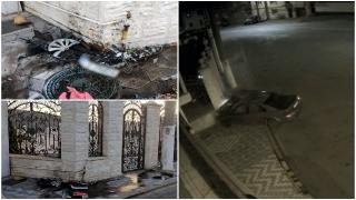 Momentul tragic când un şofer din Reşiţa intră cu putere într-un gard. Bărbatul, tată a trei copii, a murit pe loc