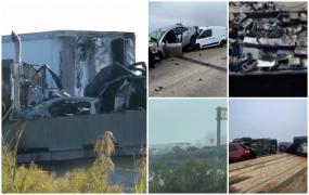 Fenomenul extrem de periculos care a provocat un carambol uriaș în Statele Unite. O autostradă a devenit un cimitir de fiare vechi într-o clipă
