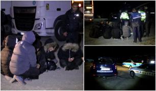 "Am zis că îmi fură motorina". Migranți din Siria, Irak și Libia, găsiţi într-o parcare de TIR-uri la intrare în Drobeta. Speriați, au luat-o la fugă în pădure