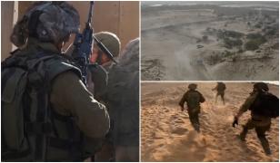 Momentul în care soldaţii ucid 10 militanţi Hamas care încercau să se infiltreze pe teritoriul israelian. IDF a bombardat tunelul prin care au pătruns teroriştii