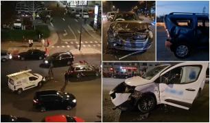 Mașini făcute praf pe străzile din Constanța. Șase oameni au fost răniți, trei dintre ei au ajuns la spital în stare gravă