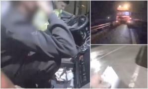 Dezastru evitat pe Autostrada Soarelui. Un șofer ucrainean beat și posibil drogat transporta GPL și conducea haotic