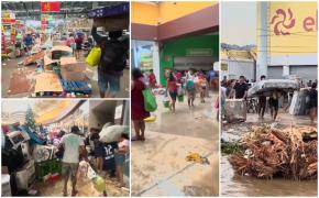 Staţiunea Acapulco din Mexic, devastată de jafuri în urma dezastrului lăsat de uraganul Otis. Mii de oameni au rămas fără apă şi mâncare