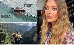 Delia Matache e în Nepal, ţară lovită de dezastru. Cutremurul a ucis 150 de persoane şi a rănit sute: "Toată casa a căzut pe mine"
