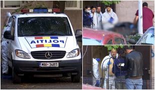 Femeia care a murit într-o scară de bloc din București ar fi fost incendiată de propriul nepot. Crima a fost filmată de camere