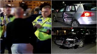 "Ia, uite, 0.48 alcoolemie". Un şofer beat şi cu permisul anulat a făcut prăpăd pe o şosea din Mehedinţi. Un tată şi fiica lui, la spital