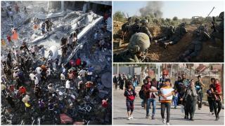 Alți 51 de cetățeni români, evacuați din Fâșia Gaza. Bilanț sumbru după o lună de război: moarte, distrugere și foamete