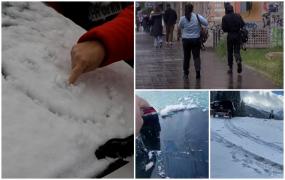 Ciclonul care a lovit România a adus temperaturi în pragul înghețului în întreaga țară. Vremea frumoasă se mai lasă însă așteptată. "Se apropie iarna"