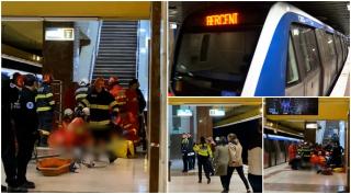 "S-a aruncat cineva în faţa metroului". Tânăr de 24 de ani, căzut în staţia Tineretului. Oamenii de pe peron, martori îngroziţi la incident
