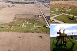 Investiţie îndoielnică în Gorj. Parc construit la marginea unui sat, într-un lan de porumb, pentru "purificarea aerului"