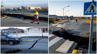 Imagini apocaliptice în Islanda. O şosea s-a rupt, la propriu, în două după aproape 1.000 de cutremure în doar câteva ore