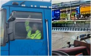 Camionagiu din Sălaj, spaima tiriștilor din Vama Borș 2. După ce a călcat intenționat un coleg, bărbatul a spart cu un borcan parbrizul unui alt TIR
