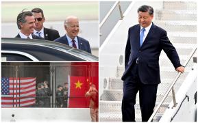Xi Jinping, faţă în faţă cu Joe Biden, în SUA. Limuzina cu care s-a plimbat liderul chinez, supranumită "Steagul Roșu", întâmpinată cu urale, dar şi proteste