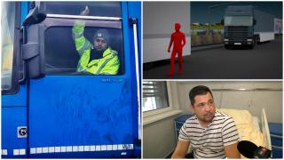 Șoferul supranumit "spaima camionagiilor" a fost reținut. Cât riscă să stea la închisoare după ce a călcat intenționat un coleg