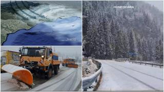 Ciclonul care aduce ninsori loveşte sâmbătă România. Experţii anunţă valuri de 12 metri în Marea Neagră