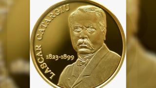 Monedă din aur, lansată de BNR la 200 de ani de la naşterea lui Lascăr Catargiu. Cât costă