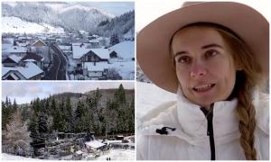 Peisaj de basm, cu munţi de zăpadă, într-un colţ de Rai din România. "N-am mai văzut vreo zonă ca aici"