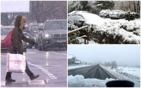 Vin ninsorile în Capitală. Ciclonul va aduce temperaturi sub zero grade în weekend