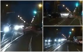 Un polițist din Timișoara a provocat un accident de circulație, după ce s-a urcat băut la volan. Colegii săi cred că era și drogat