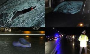 "Mami, vino repede ca săriră 2 în faţa noastră". Spulberați de mașina în care se aflau doi frați, după ce au traversat neregulamentar pe o stradă din Mehedinți