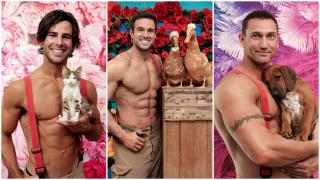 Un nou calendar incendiar al pompierilor australieni. Salvatorii au pozat fără cămașă, cu căţei și pisicuţe în brațe, pentru ediţia din 2024