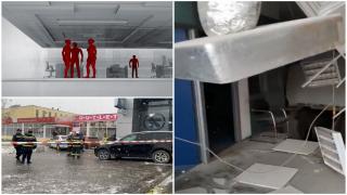 ANIMAŢIE. Trei oameni, la un pas de moarte după ce s-au prăbuşit cu podeaua băncii. Au căzut în gol până la demisolul clădirii