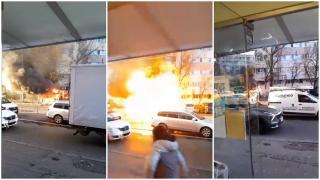 Un chioșc de ziare din Sectorul 2 a sărit în aer după ce angajata din interior a pornit o butelie pentru a se încălzi