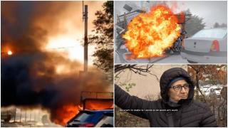 ANIMAŢIE. "Aoleu, ce a fost asta?" Cum s-a produs explozia de la chioşcul de ziare din Capitală. Vânzătoarea e acum bună de plată