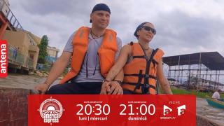 America Express, 1 decembrie 2023. Cursa nebună pe apă, încheiată neaşteptat. Vlad Huidu: "Giulia se înverzise la față, eu eram plin de spumele mării!"