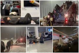"La Munchen, mă? Aşa ceva?" 100 de români, blocaţi pe aeroport din cauza viscolului. Au dormit pe banda de bagaje, fără apă sau mâncare