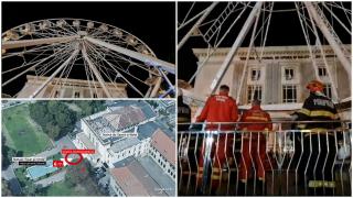 "Nu avea ce căuta acolo! Roata panoramică care s-a blocat Târgul de Crăciun din Constanţa cu zeci de copii și părinți a fost instalată ilegal