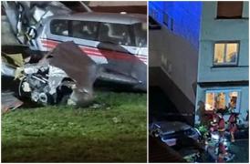 Un avion de mici dimensiuni, aterizare de urgenţă într-o zonă rezidenţială din sudul Parisului. Aeronava s-a prăbuşit în peretele unui bloc