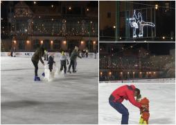 S-a deschis cel mai frumos patinoar din ţară. Are 1.800 de metri pătraţi şi este situat la marginea pădurii, într-un decor de poveste