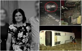 Săndița, o angajată a Şantierului Naval din Galaţi, a murit strivită între scaunele microbuzului care o ducea acasă de la serviciu. Alți patru colegi au fost răniți