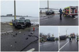 Accident dezastruos pe DN 28 Târgu Frumos – Iași. Un om a murit, alte două au ajuns la spital